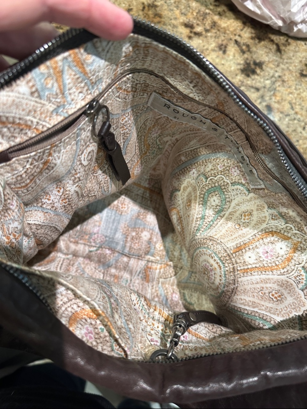 Rough & Tumble Breeze, s/m brown supple leather with linen lining. - Picture 6 of 10